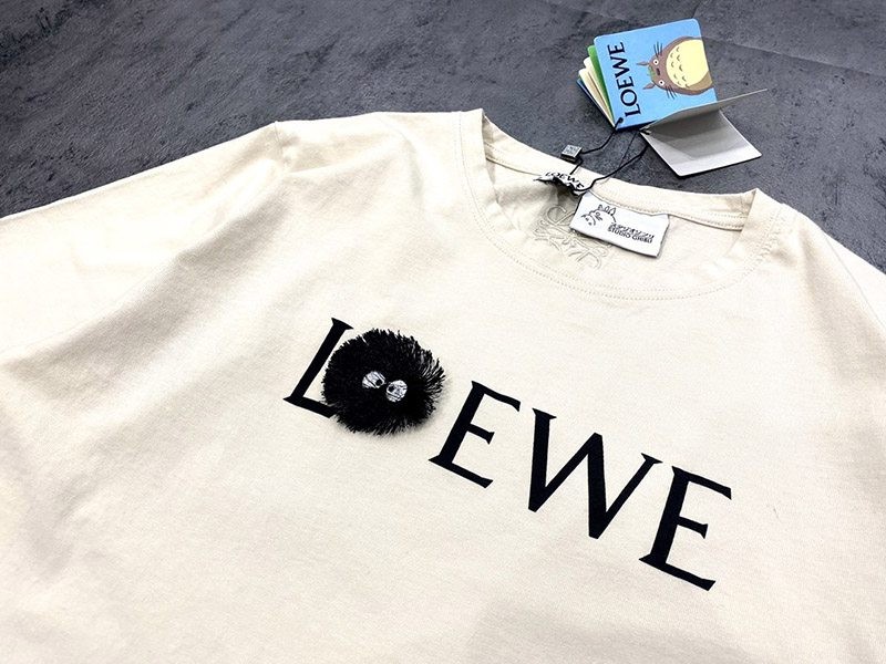 春もの新作 ロエベ コットン アナグラムTシャツ スーパーコピー low41681